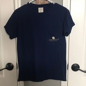 Dark blue marble simply southern shirt